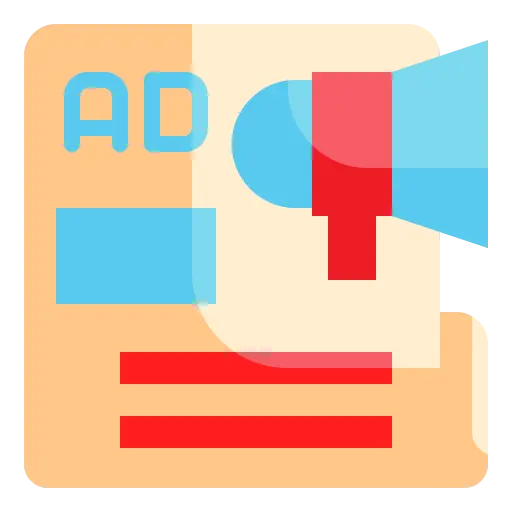 Ad creatives, including copy, images, and graphics